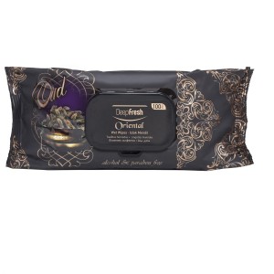 Универсални мокри кърпи 100 бр. Oriental - Deep Fresh